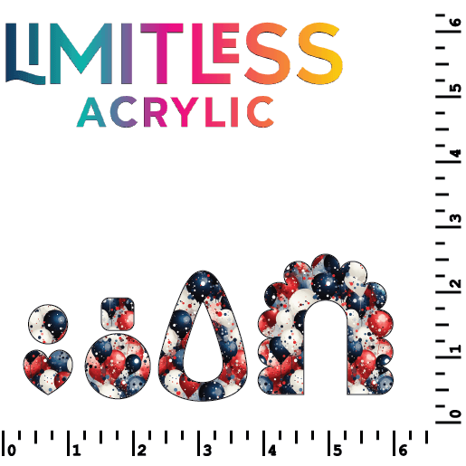 1776 Pattern Acrylic Sheets - CMB Pattern Acrylic