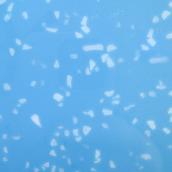 1/8" Baby Blue Terrazzo Stone Cast Acrylic Sheets - Acrylic Sheets