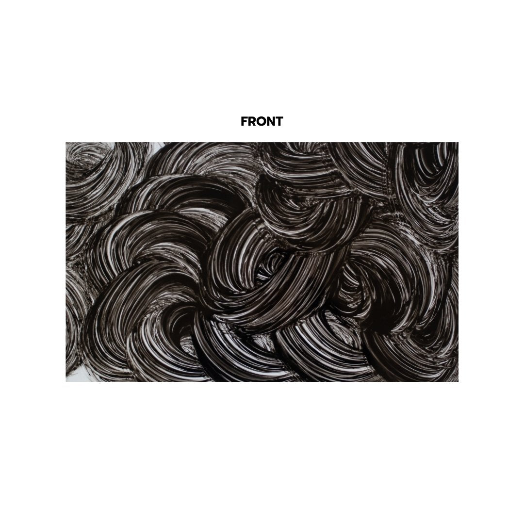 1/8" Black Brushstrokes Cast Acrylic Sheets - Acrylic Sheets