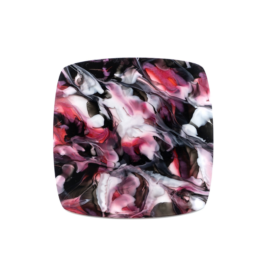 1/8" Black Cherry Paint Pour Cast Acrylic Sheets - Acrylic Sheets