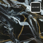 1/8" Black Golden Swirl Marble Cast Acrylic Sheets - Acrylic Sheets