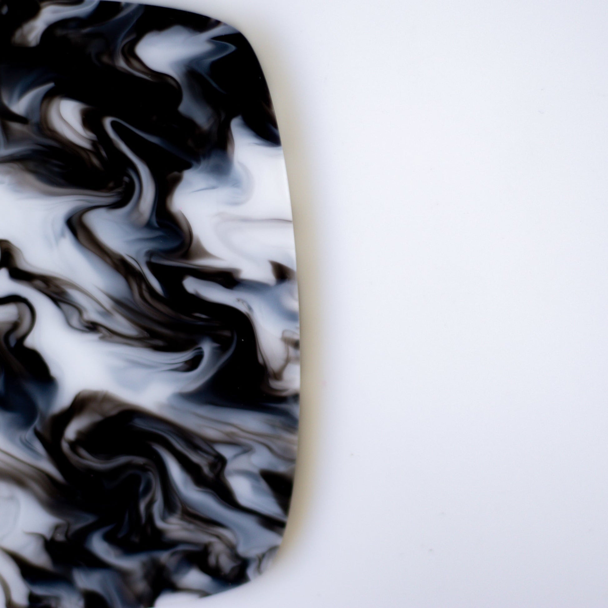 Black Licorice Creme Swirl Acrylic Sheet - CMB Acrylic - Local Plastics Supplier & Wholesale Acrylic Sheet Distributor
