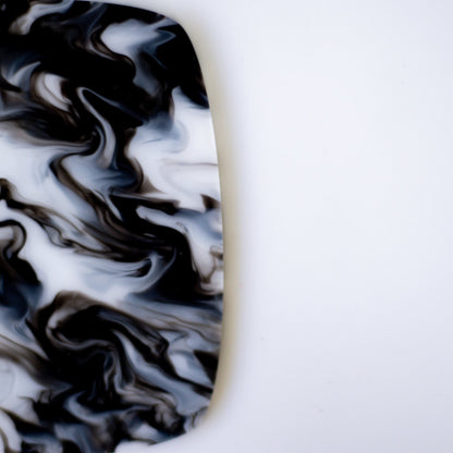Black Licorice Creme Swirl Acrylic Sheet - CMB Acrylic - Local Plastics Supplier & Wholesale Acrylic Sheet Distributor