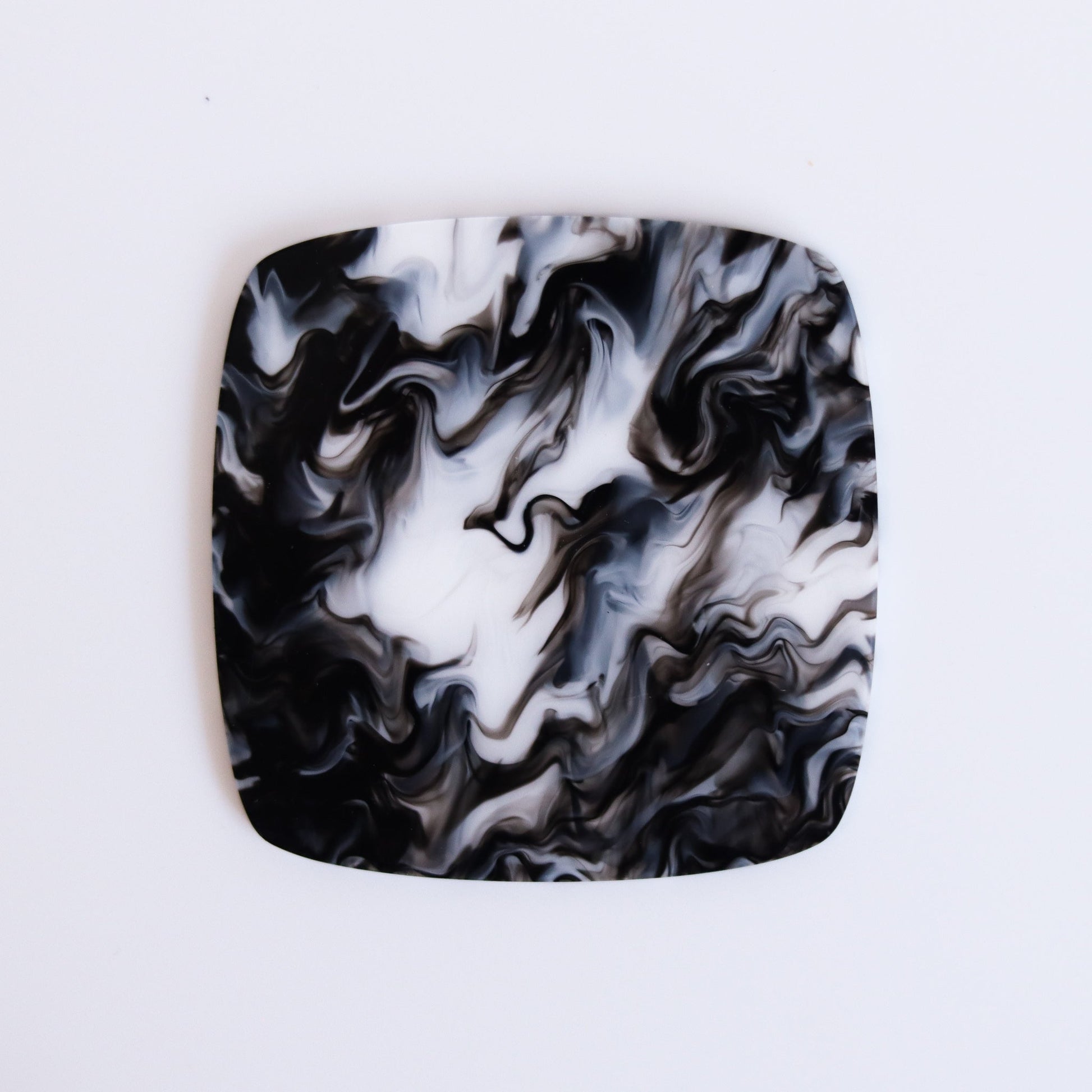 Black Licorice Creme Swirl Acrylic Sheet - CMB Acrylic - Local Plastics Supplier & Wholesale Acrylic Sheet Distributor