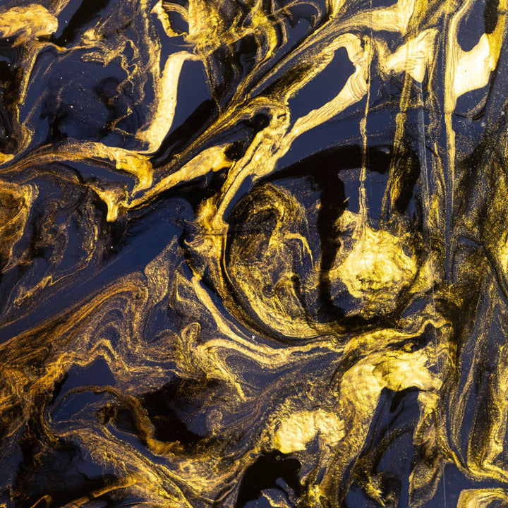 1/8" Blue Golden Swirl Marble Cast Acrylic Sheets - Acrylic Sheets