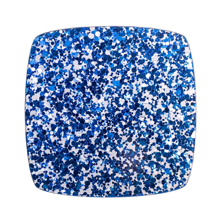 1/8" Blue & White Glitter Dots Cast Acrylic Sheets - Acrylic Sheets