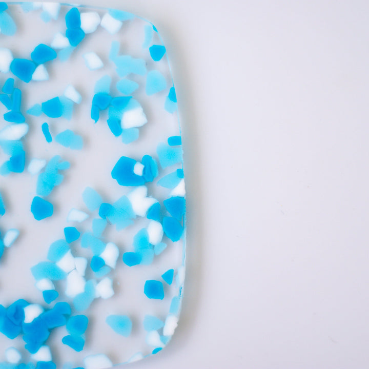 1/8" Carolina Blue Terrazzo Confetti Acrylic Sheet - Acrylic Sheets