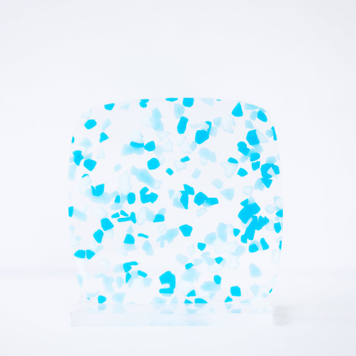 1/8" Carolina Blue Terrazzo Confetti Acrylic Sheet - Acrylic Sheets