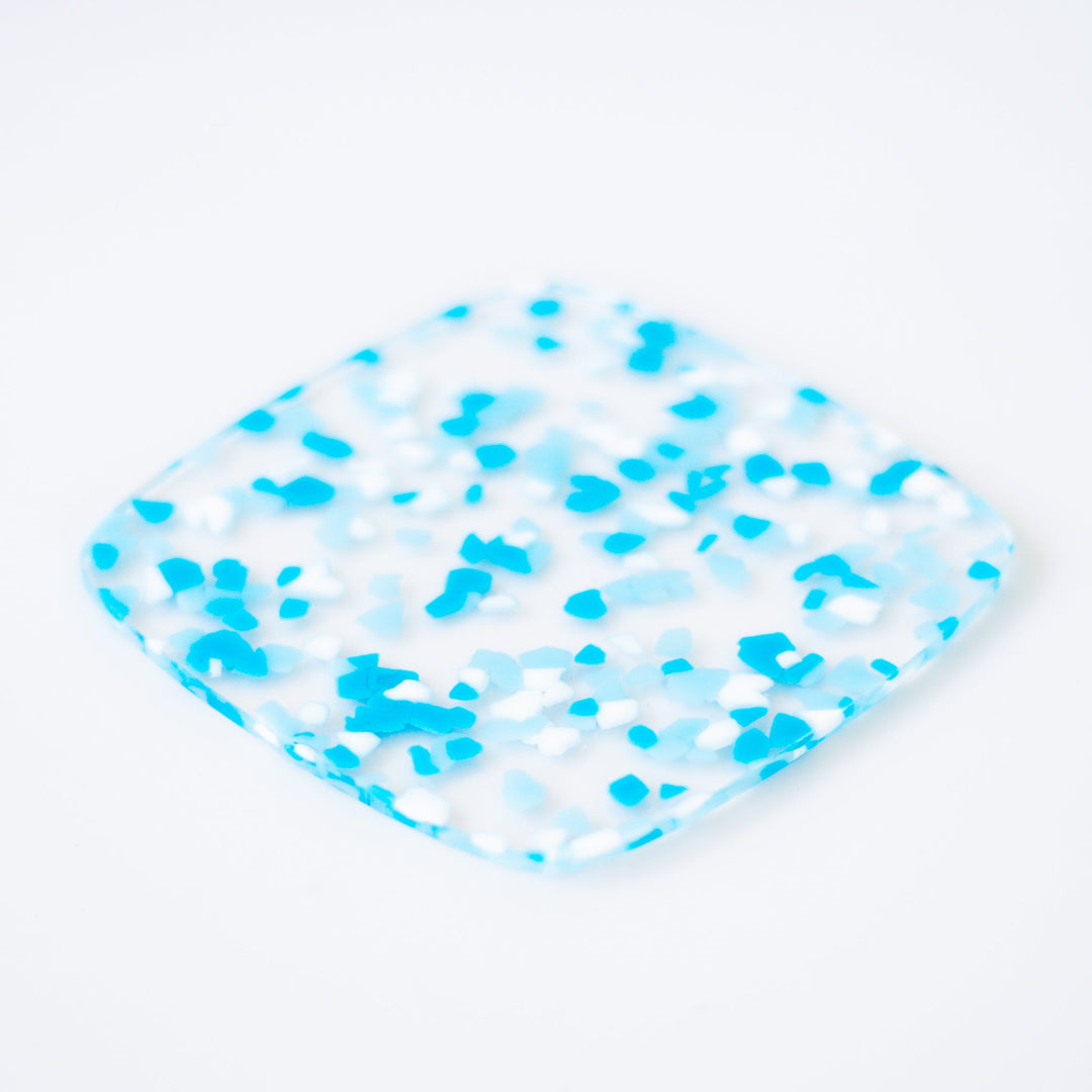 1/8" Carolina Blue Terrazzo Confetti Acrylic Sheet - Acrylic Sheets