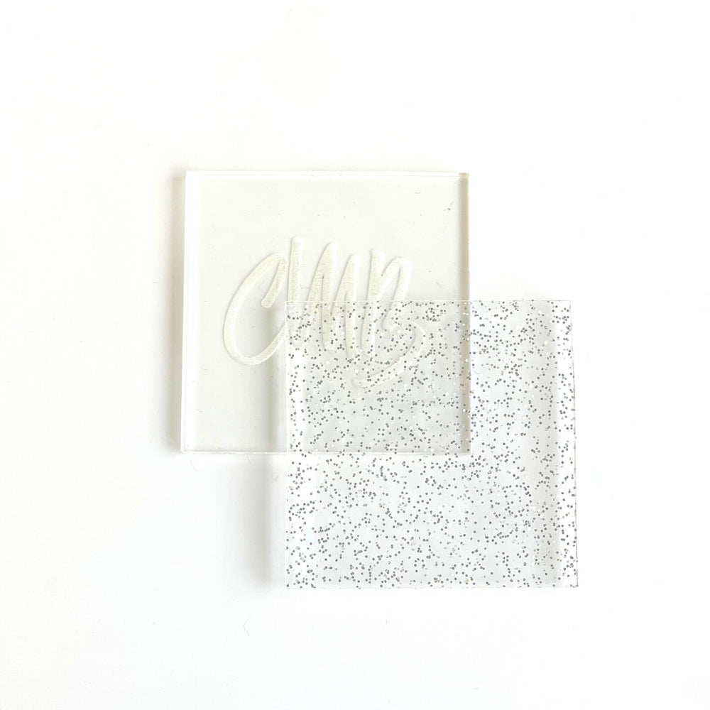 1/8" Clear Glitter Jellies Acrylic Sheet - Acrylic Sheets