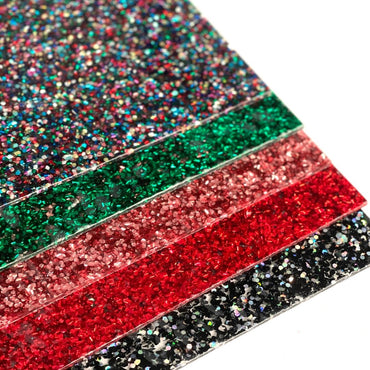 1/8" Confetti Chunky Hex Glitter Acrylic Sheet - Acrylic Sheets