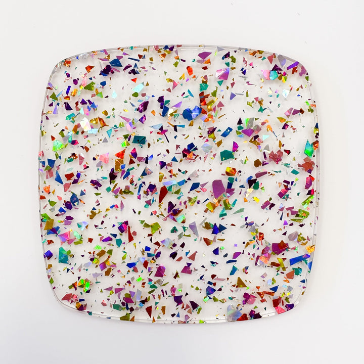 1/8" Confetti Crystal Flake Cast Acrylic Sheets - Acrylic Sheets