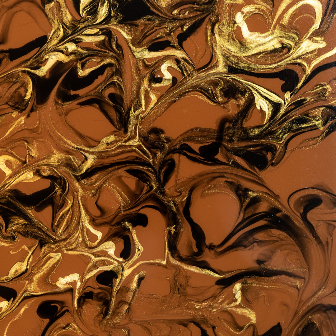 1/8" Copper Golden Swirl Marble Cast Acrylic Sheets - Acrylic Sheets