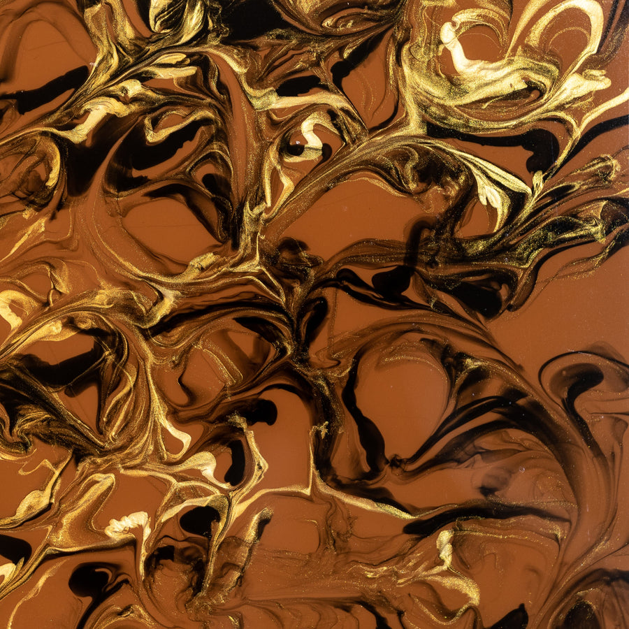 1/8" Copper Golden Swirl Marble Cast Acrylic Sheets - Acrylic Sheets