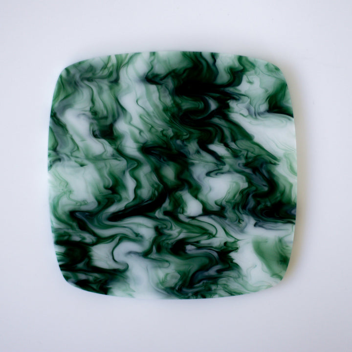 1/8" Creme De Menthe Creme Swirl Acrylic Sheet - Acrylic Sheets