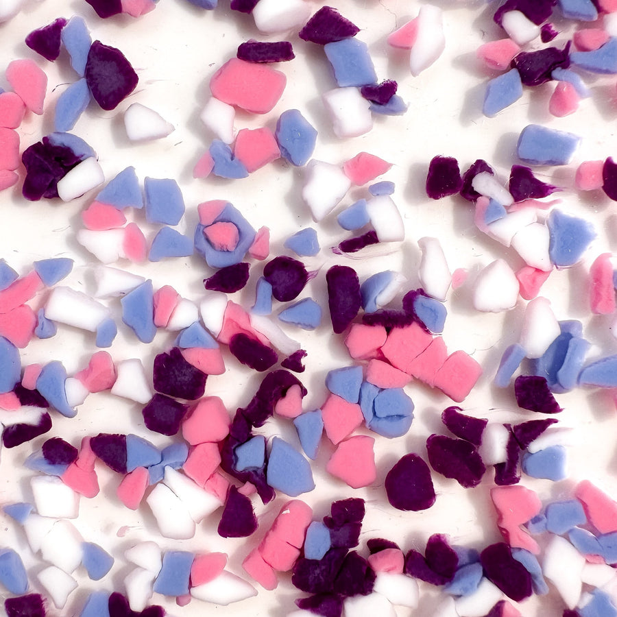 1/8" Dark Purples Terrazzo Confetti Cast Acrylic Sheets - Acrylic Sheets