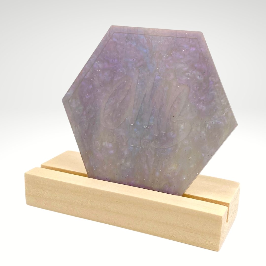 1/8" Dusty Lilac Marbled Glitter Acrylic Sheet - Acrylic Sheets