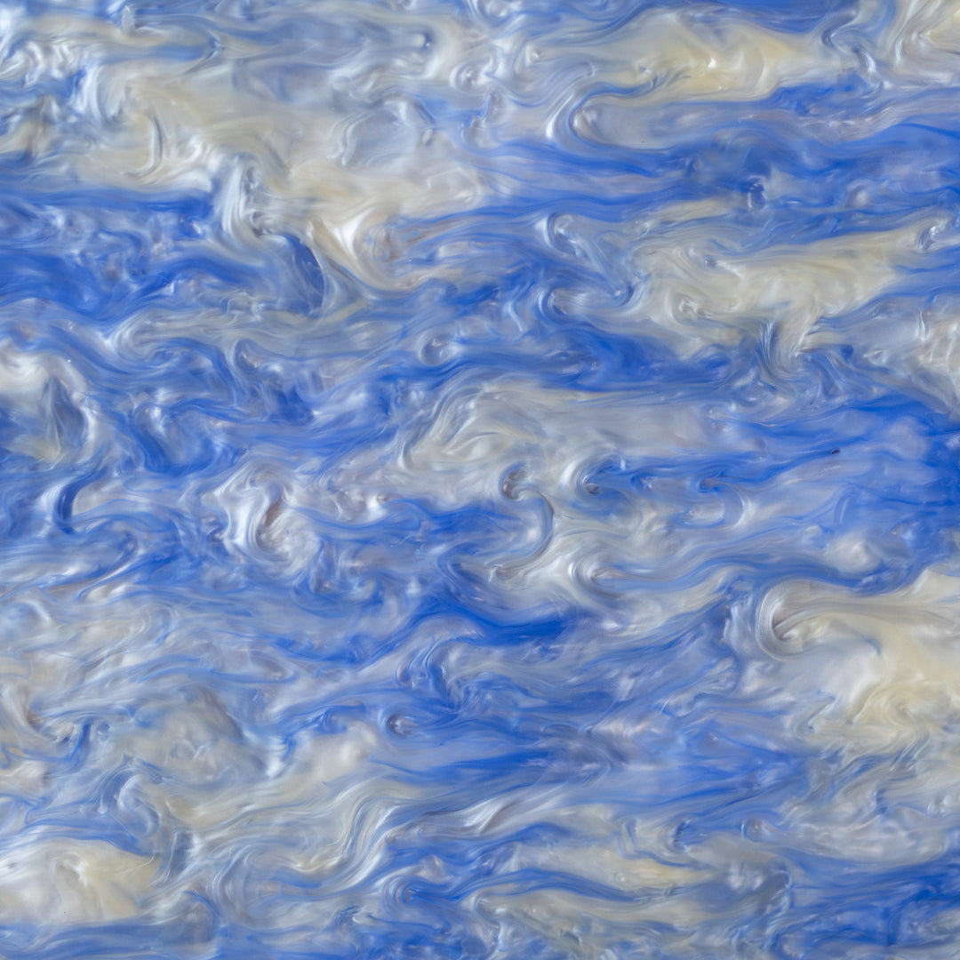 1/8" Fluffy Clouds Marbled Pearl Cast Acrylic Sheets - Acrylic Sheets