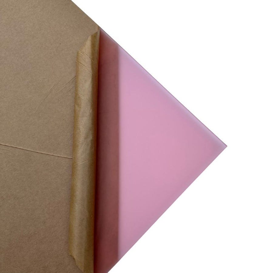 1/8" Frosted Pink Cast Acrylic Sheets Single Sided Matte - Acrylic Sheets