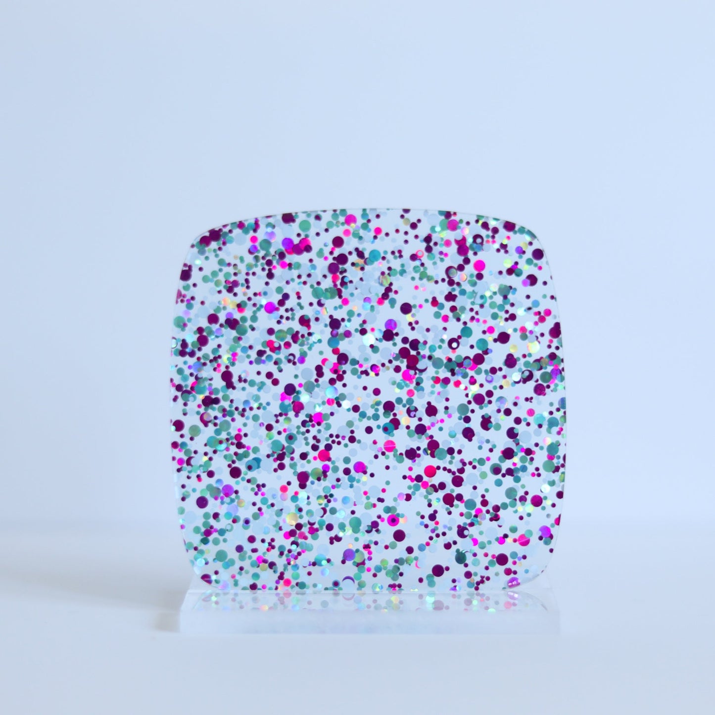 Frozen Dots Confetti Acrylic Sheet - Glitter Acrylic Sheets - Wholesale Acrylic Sheets