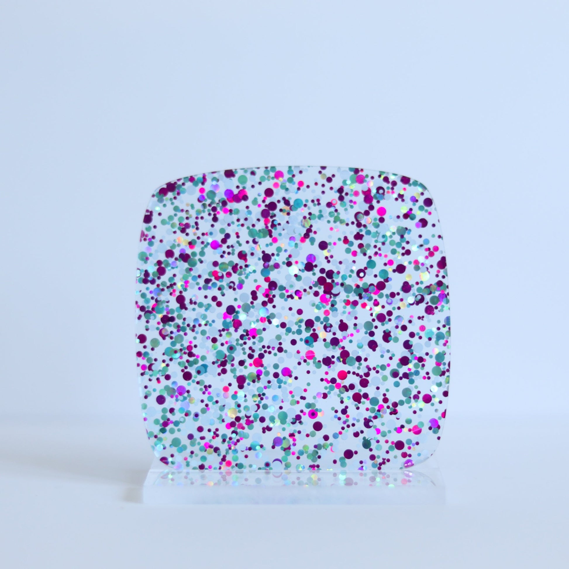 Frozen Dots Confetti Acrylic Sheet - Glitter Acrylic Sheets - Wholesale Acrylic Sheets