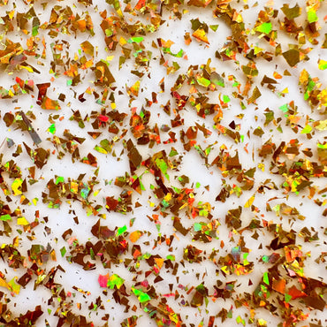 1/8" Gold Holo Crystal Flake Cast Acrylic Sheets - Acrylic Sheets
