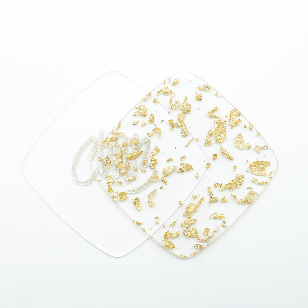 1/8" Gold Metallic Flakes Glitter Cast Acrylic Sheets - Acrylic Sheets