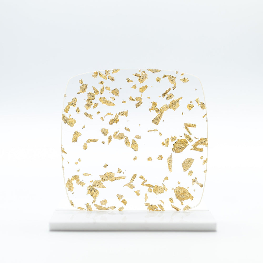 1/8" Gold Metallic Flakes Glitter Cast Acrylic Sheets - Acrylic Sheets