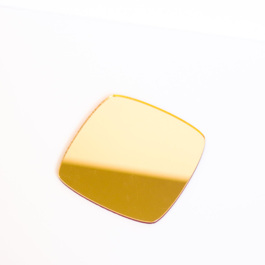 Light Gold Plexiglass Mirror Cast Acrylic Plastic Sheets 1220x2440mm 1mm  Thick