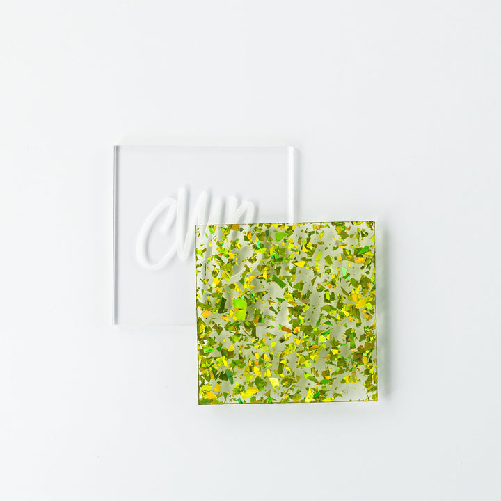 1/8" Green Crystal Flake Acrylic Sheet - Acrylic Sheets