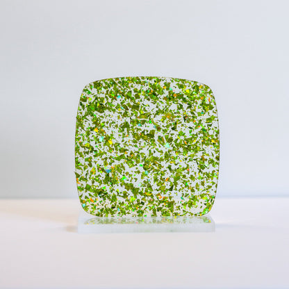 1/8" Green Crystal Flake Acrylic Sheet - Acrylic Sheets