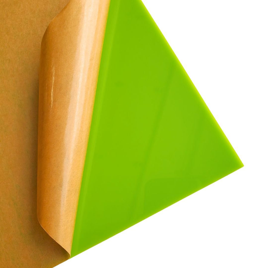 1/8" Green Yellow Cast Acrylic Sheets - Both Sides Glossy - Acrylic Sheets