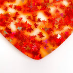 1/8" Holographic Orange Glitter Maple Leaves Cast Acrylic Sheets - Acrylic Sheets