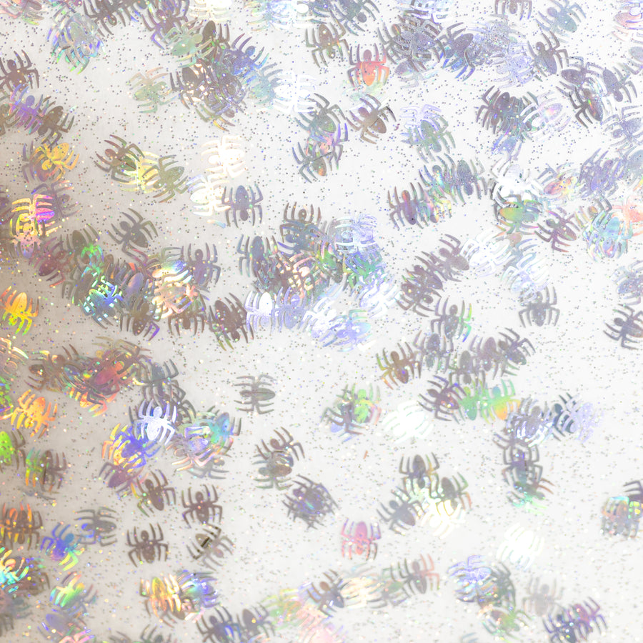 1/8" Holographic Spiders Shaped Glitter Cast Acrylic Sheets - Acrylic Sheets