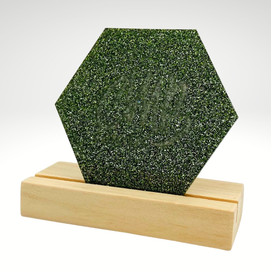 1/8" Hunter Green Glitter Acrylic Sheet - Acrylic Sheets