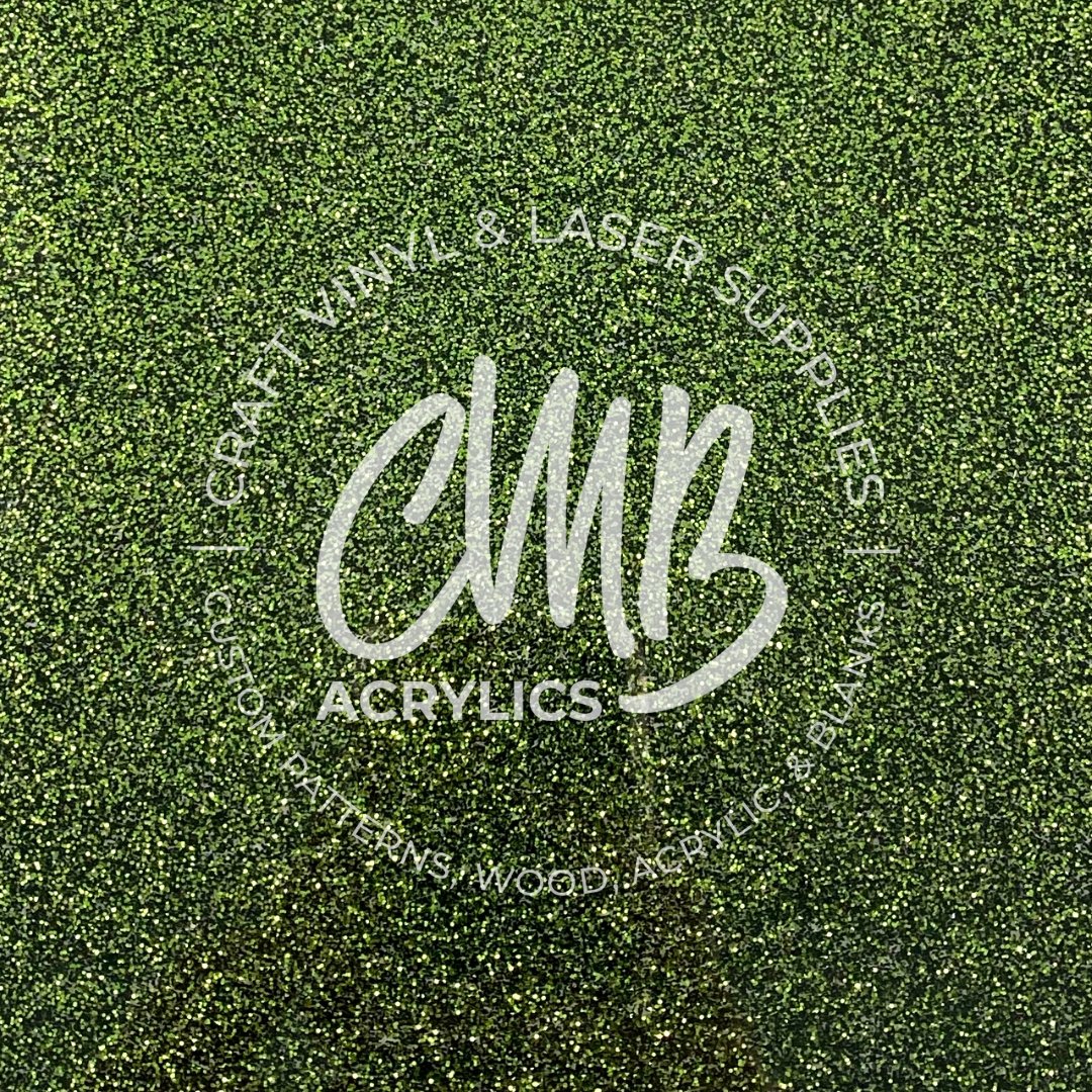 1/8" Hunter Green Glitter Acrylic Sheet - Acrylic Sheets