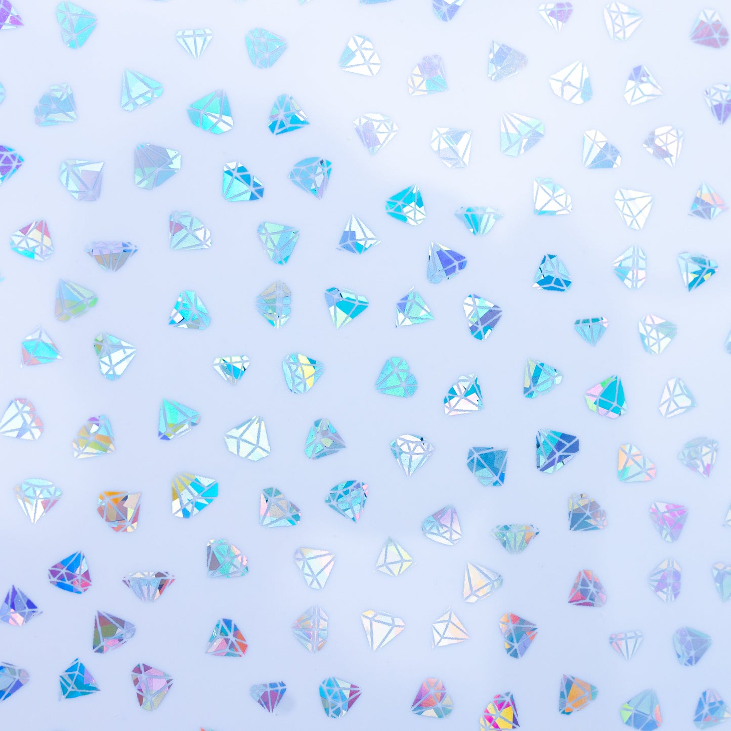 1/8" Iridescent Diamonds on White Acrylic Sheets - Acrylic Sheets