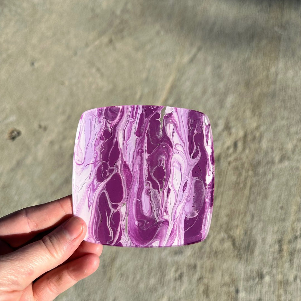 1/8" Lilac Drift Paint Pour Cast Acrylic Sheets - Acrylic Sheets