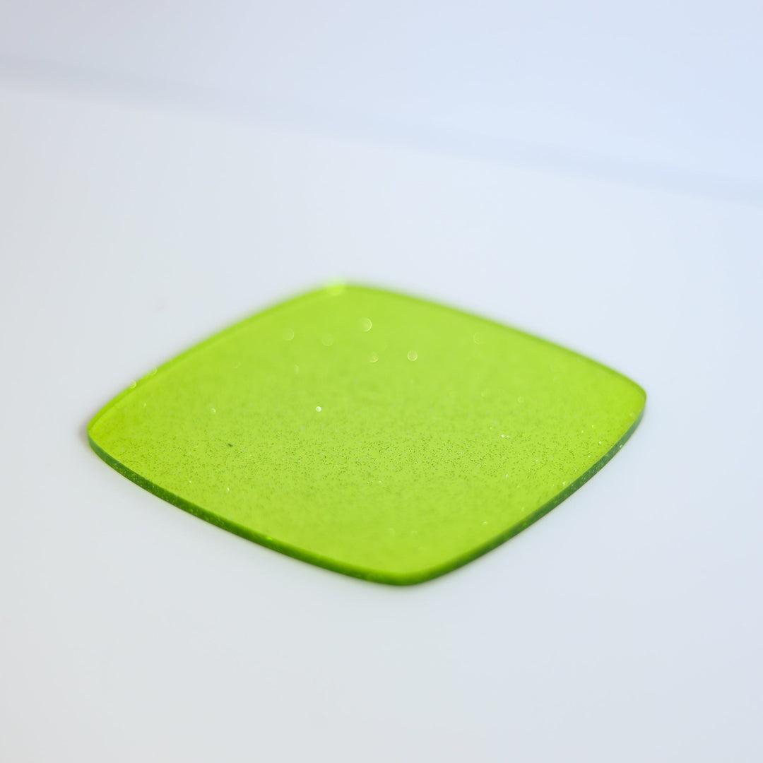 1/8 Lime Green Glitter Jellies Cast Acrylic Sheets – Custom Made Better