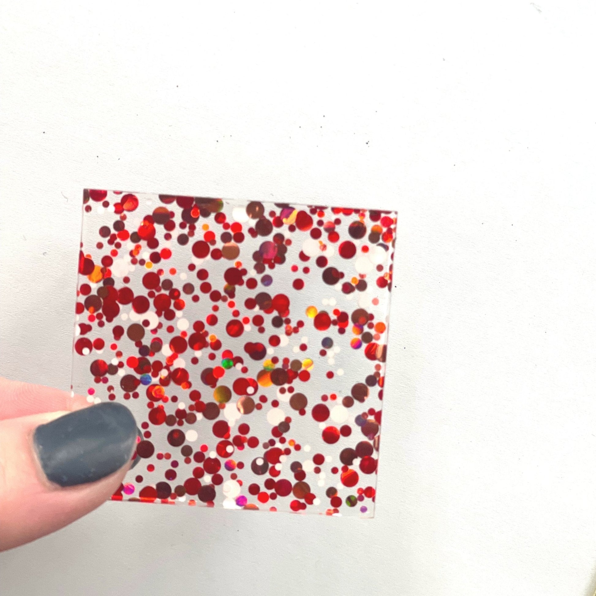 1/8" Lovely Dots FULL Confetti Cast Acrylic Sheets - Acrylic Sheets