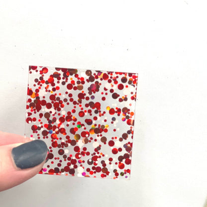 1/8" Lovely Dots FULL Confetti Cast Acrylic Sheets - Acrylic Sheets