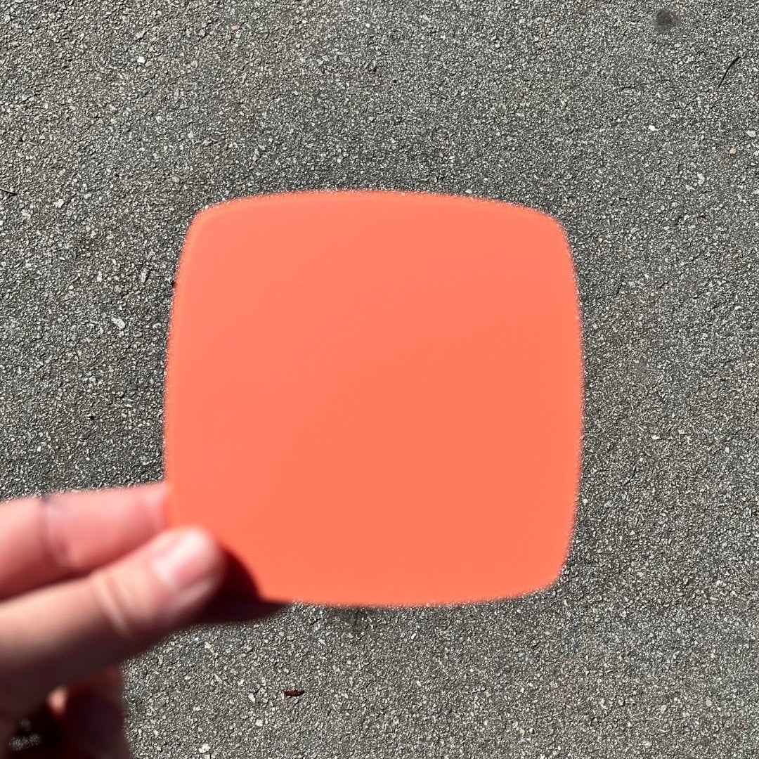 1/8" Matte Melon Cast Acrylic Sheets (Single Sided Matte) - Acrylic Sheets