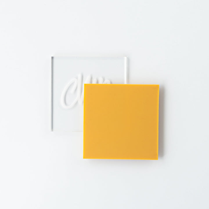 1/8" Matte Mustard Acrylic Sheet (Double Sided Matte) - Acrylic Sheets