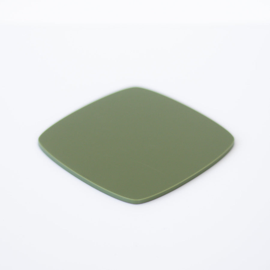 1/8" Matte Olive Acrylic Sheet (Double Sided Matte) - Acrylic Sheets