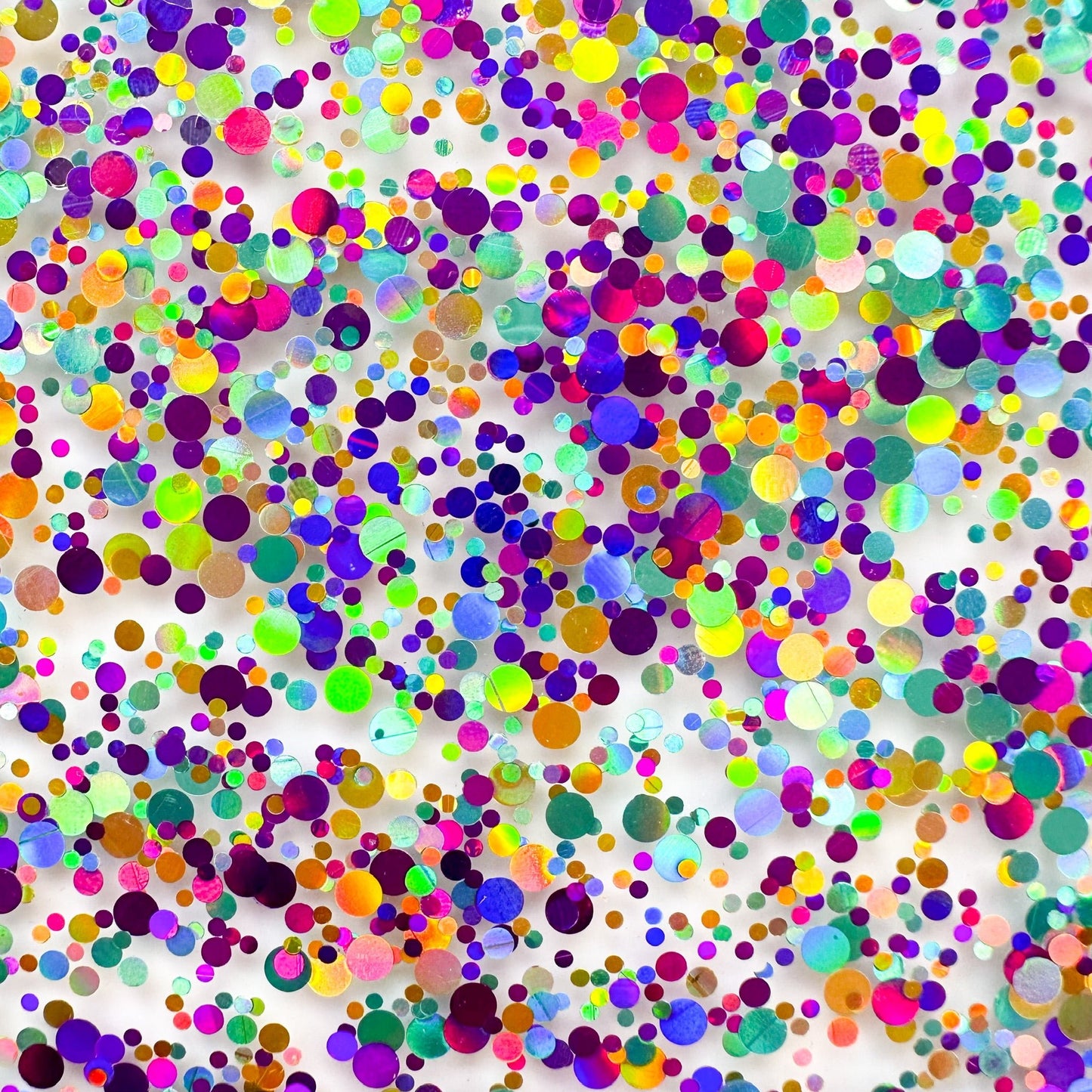 1/8" Mermaid Multi Dots Confetti Cast Acrylic Sheets - Acrylic Sheets