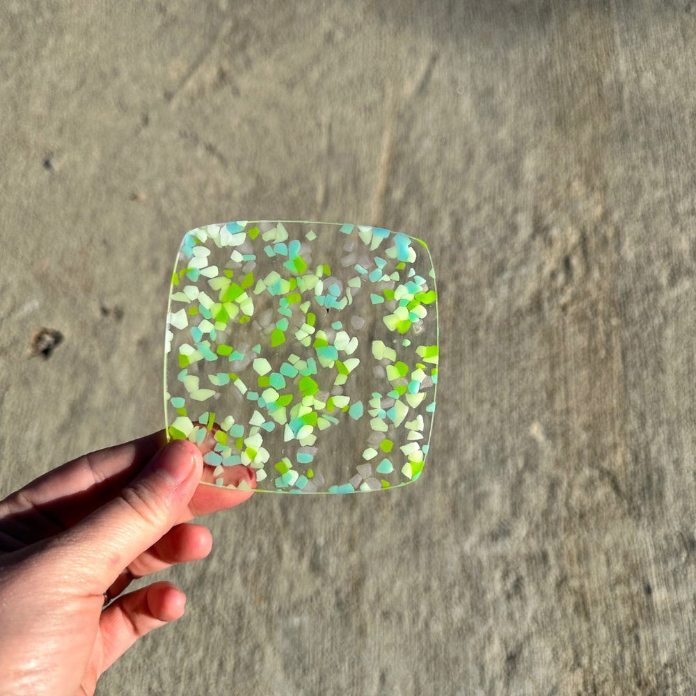 1/8" Mint Mosaic Terrazzo Cast Acrylic Sheets - Acrylic Sheets