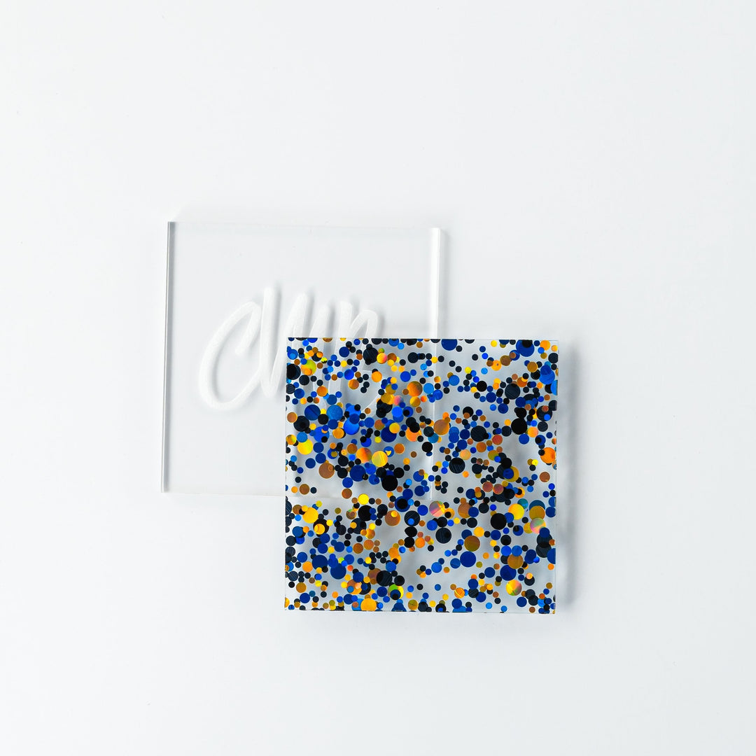 1/8" Mystic Midnight Dots Confetti Acrylic Sheet - Acrylic Sheets