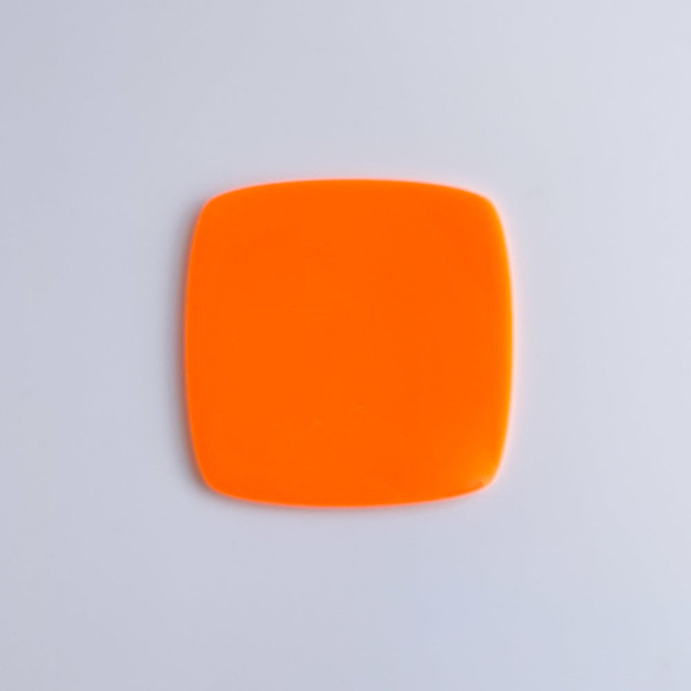 1/8" Neon Orange Cast Acrylic Sheets (1 Side Matte) - Acrylic Sheets