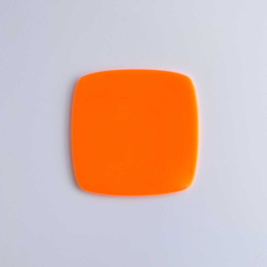 1/8" Neon Orange Cast Acrylic Sheets (1 Side Matte) - Acrylic Sheets