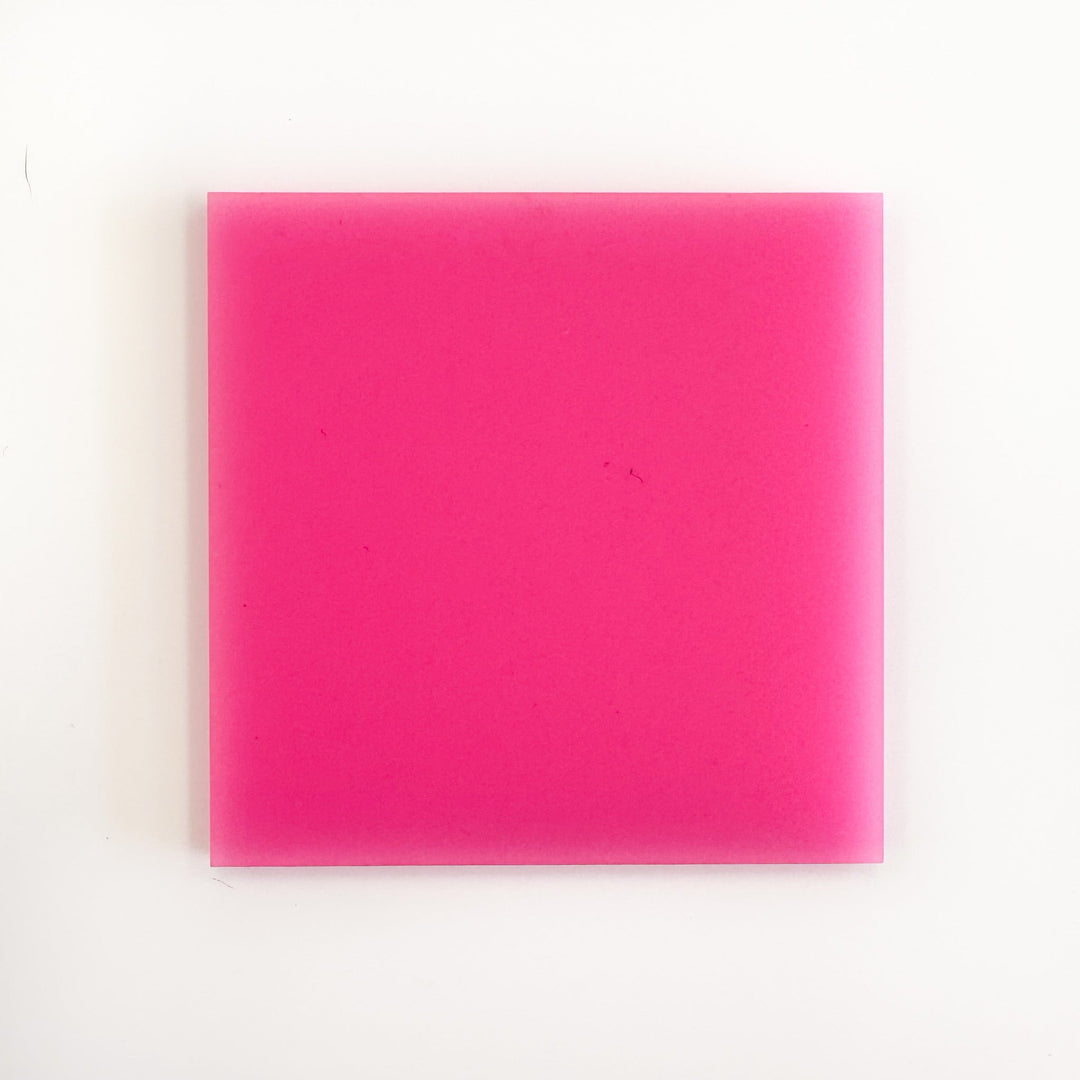1/8" Neon Pink Cast Acrylic Sheets (Matte/Gloss) - Acrylic Sheets